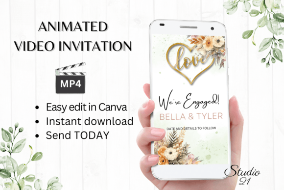 Announce Your Fall Engagement with Animated Style