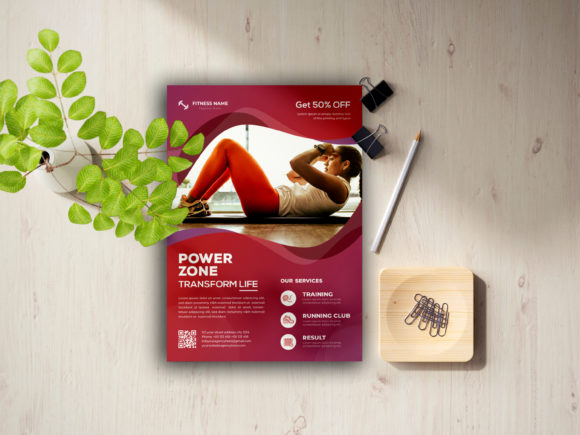 Design a Stronger Brand with the Gym Fitness Flyer Template