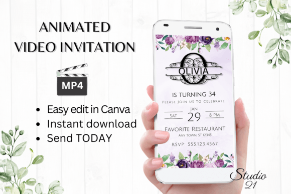 Design a Stunning 'O' Monogram Birthday Invitation in Minutes