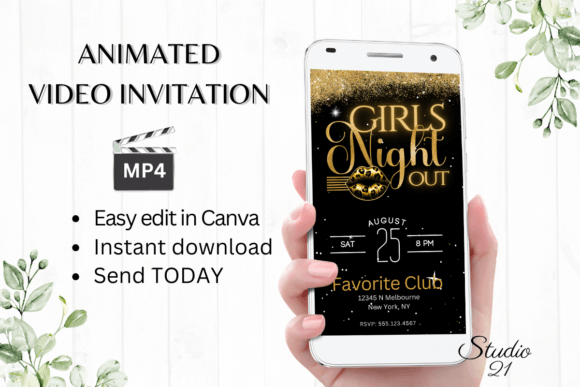 Electronic Girls Night Out Invite: Your Digital Celebration Starter