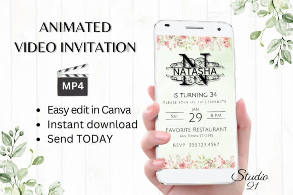 Elevate Your Next Event with the Birthday Invitation (Monogram Letter N)