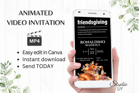 Friendsgiving Invitation Template: A Modern Approach to Holiday Invites