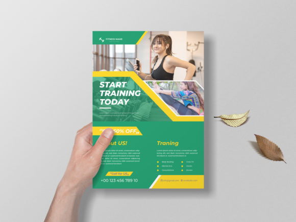 Modern Fitness Flyer Design: A Clean Template for Business Growth